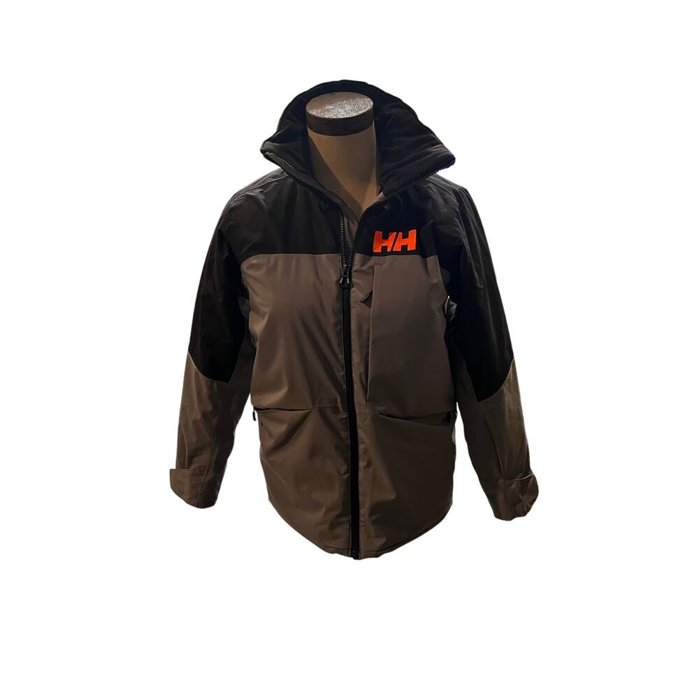 Helly Hansen Junior Insulated Ski Jacket | Grey & Black | Youth Size 12 / 152